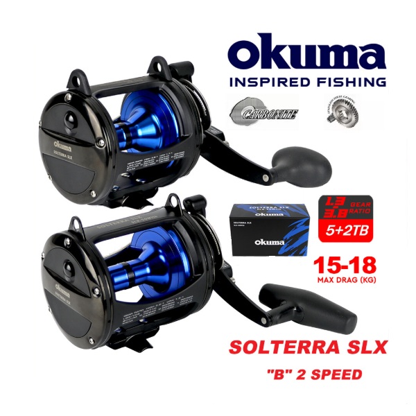 Okuma SLX Blue II-Speed Lever Drag Reel