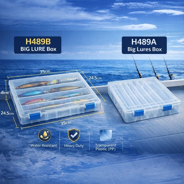 H489 Big Lures Fishing Tackle Box