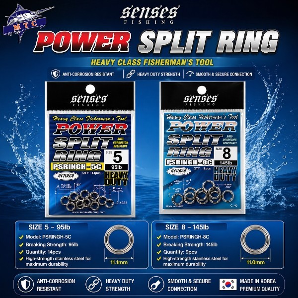 Senses Fishing Power Split Ring – HD